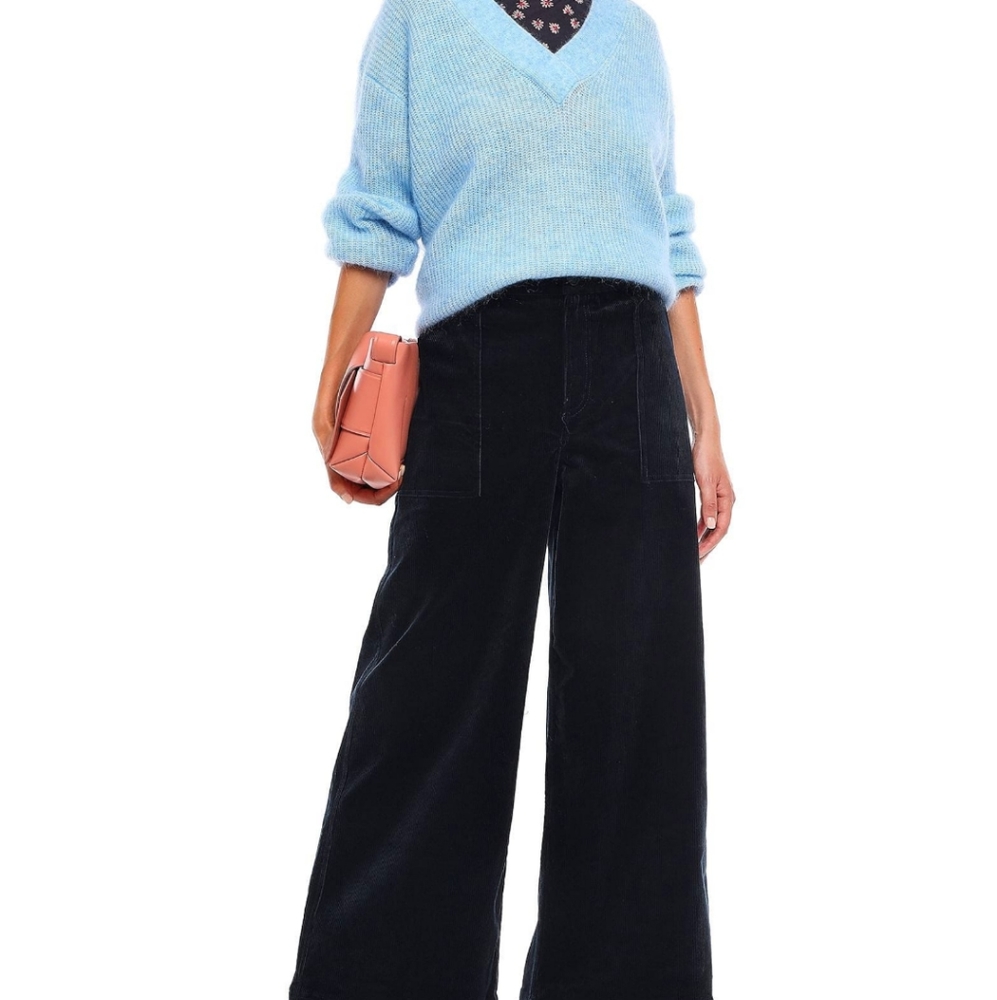 Ganni causal pants in deep jade size US 6 (FR 38)